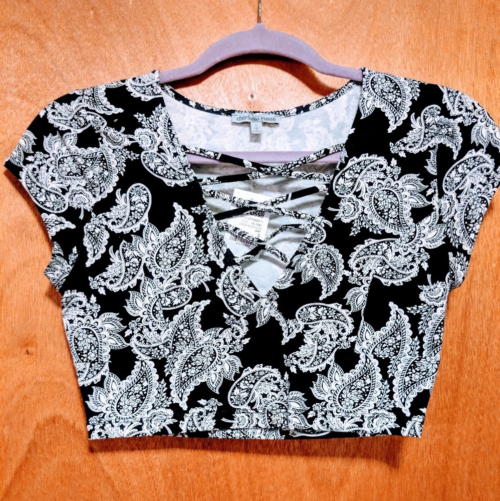 Paisley Crop Top